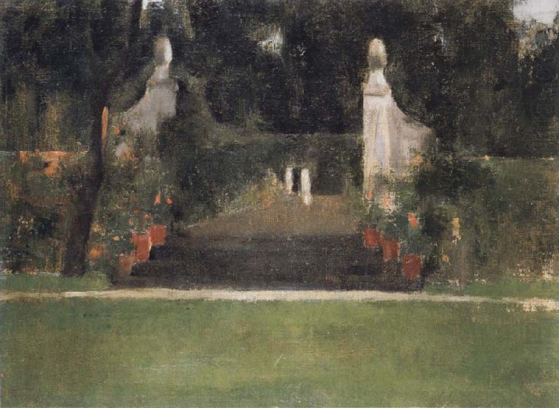 Fernand Khnopff The Garden in Famelettes china oil painting image